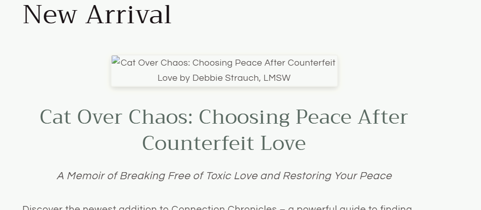 Cat Over Chaos: Choosing Peace After Counterfeit Love